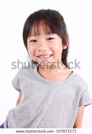 Portrait of young happy girl