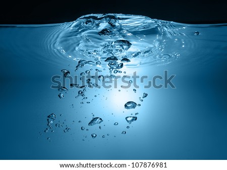 Bubbles of water