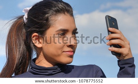 Selfie Of Hispanic Teen Girl
