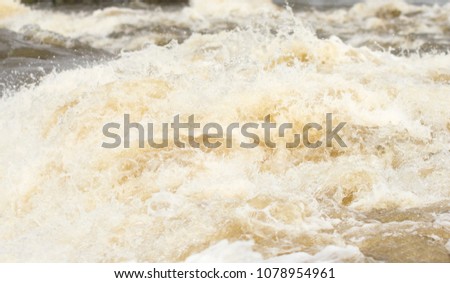 Churning water rapids background