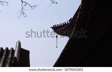Roof of Yuantong Temple in Kunming (Yunnan, China)