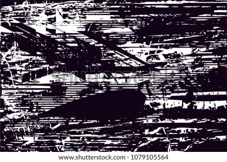 Abstract grungy distressed black and white background texture vector illustration