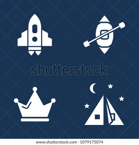 Premium set of fill vector icons. Such as sky, element, shuttle, luxury, launch, satellite, decoration, tourism, marine, summer, spaceship, leisure, landscape, outdoor, transport, craft, boat, jewelry