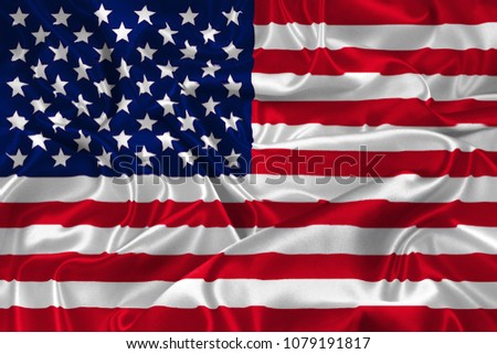 USA silk flag