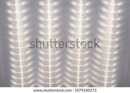texture of the surface diffuser, LED Ceiling Light, light pattern on the deflector, abstract background, selective focus