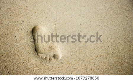 sand footprints footprint