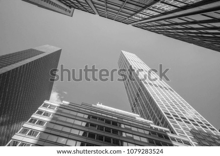 New York Midtown Manhattan Skyline Black and White Architecture