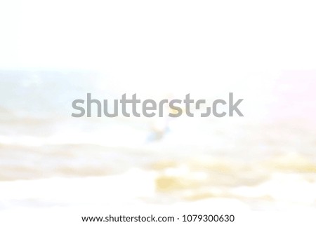 Blur People On The Beach