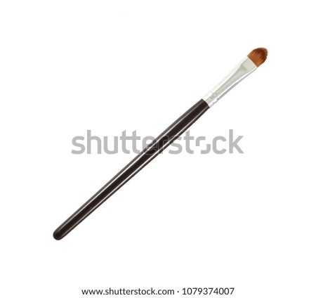 Make up brush for applying Eyeshadows, isolated on white background