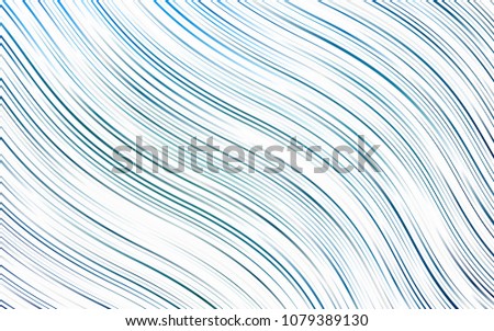 Light BLUE vector template with bent ribbons. A completely new color illustration in marble style. A new texture for your  ad, booklets, leaflets.