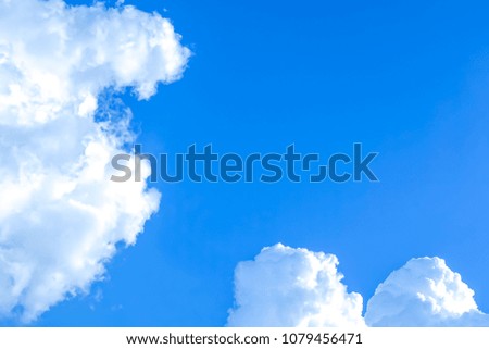 Blurry cloud on sky blue or azure sky on daytime