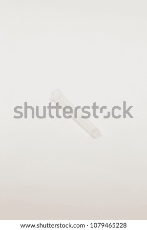 Syringe needle cover on a white background