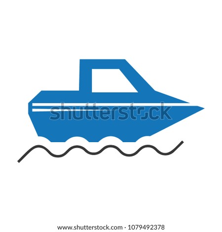 Boat icon vector
