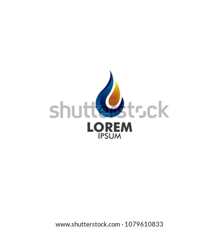 flame company logo abstract icon