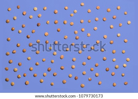 Seeds pattern on color background