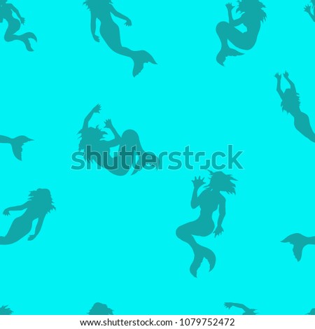  mermaid under water . pattern