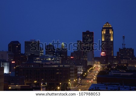 Des Moines, Iowa skyline