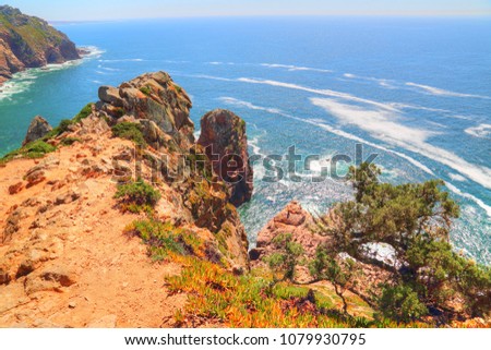 Cabo da Roca scenic shore line