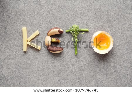 Keto, Ketogenic diet, low carb, healthy food Royalty-Free Stock Photo #1079946743