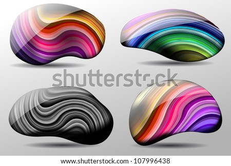 Vector colorful Stones