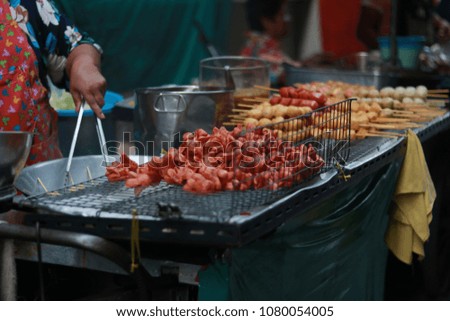Thai foods on street