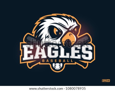 Modern professional emblem eagles for baseball team
