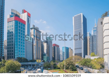 Urban architecture and urban traffic in Hong Kong China