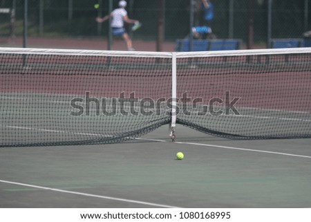 tennis tournament in a junior high school