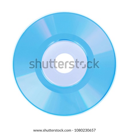 Mini CD or DVD isolated on a  white background