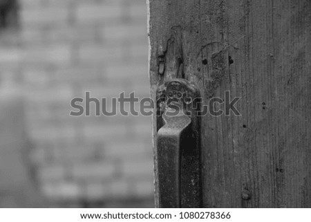 wooden door to the barn