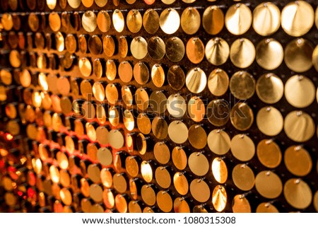 background texture abstraction holiday party yellow gold round bokeh