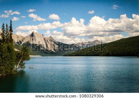 Maligne Lake in Jasper National Park, Alberta, 2012