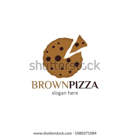 Pizza logo icon design template. Italian fast food restaurant badge, banner, vector illustration