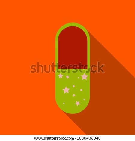 Vitamin complex of pill capsule lifestyle advertising design template. A, B and ascorbic acid C and PP or vitamin D pill