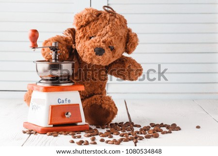 Good morning with teddy bear