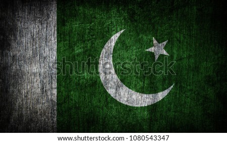 Abstract flag of Pakistan