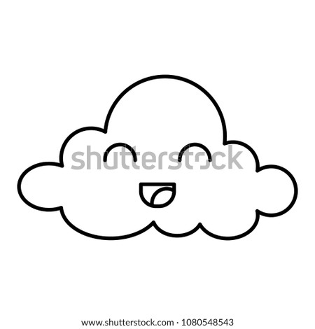 cloud sky kawaii character