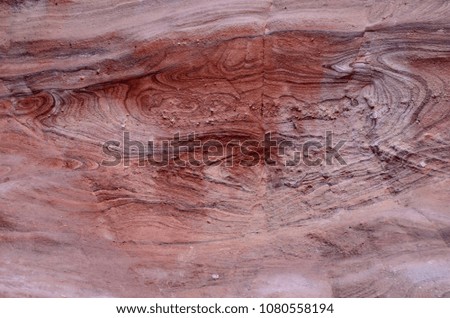 texture of the sandstone of the Red Canyon in the desert of southern Eilat in Israel
