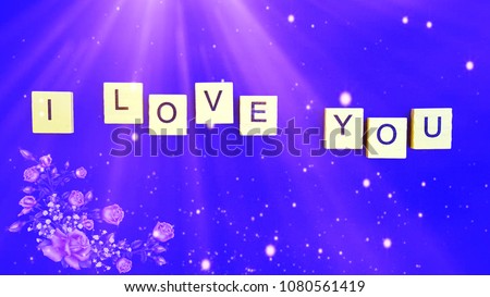 love, background with text-I love you
