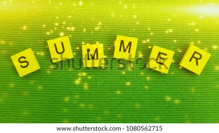 summer background with text-summer