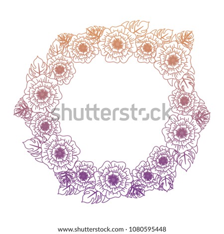 floral wreath icon