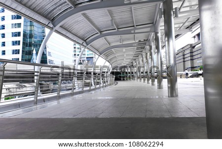 Sky bridge connection,Bangkok Thailand Royalty-Free Stock Photo #108062294