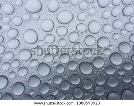 Water drops on the car