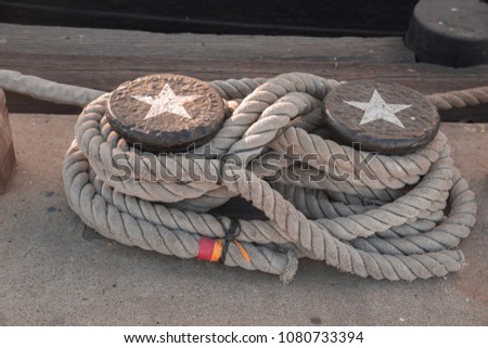 Detail of ships rope