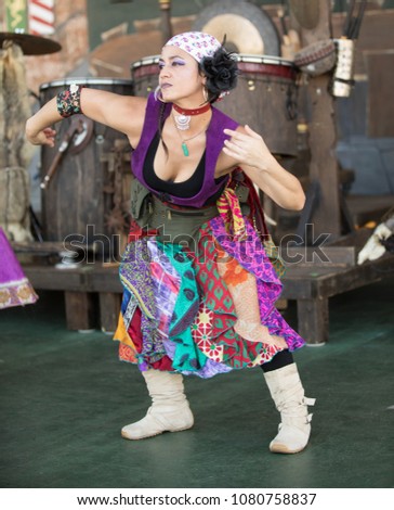 Gypsy performs interpretive dance