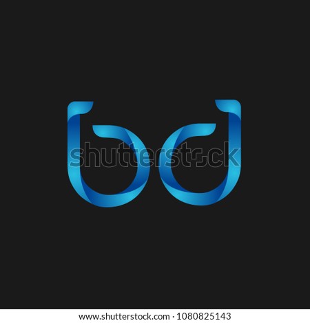 Initial Letter BD Logo Design