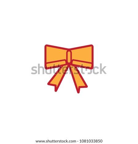 Ribbon ,gift icon sign