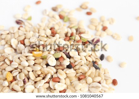 Cereals mixed with several kinds