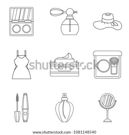 Living well icons set. Outline set of 9 living well vector icons for web isolated on white background