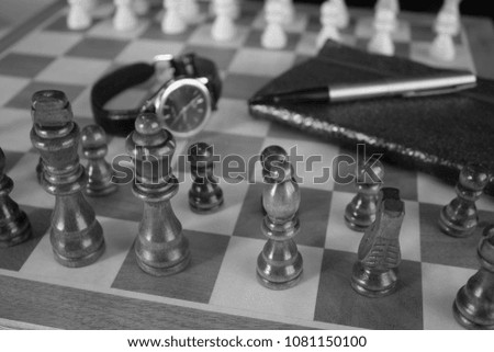 chess game playing sport intellectual grey background